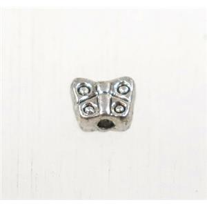 tibetan silver zinc butterfly beads, non-nickel, approx 4.5mm [ZN887]