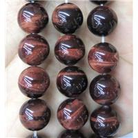 natural red Tiger eye stone beads, round, A grade, approx 6mm dia, A grade [GAM58-6MM]