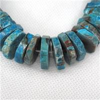 blue Ocean Jasper Beads, faceted heishi, approx 20mm dia [GB10716]