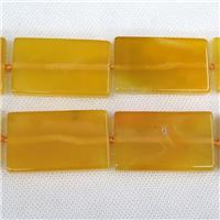 yellow Agate Beads, rectangle, dye, approx 30-50mm [GB10721]