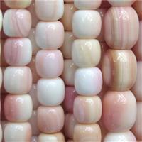 pink Queen Shell barrel Beads, approx 10x12mm [GB10854-10X12MM]