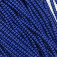 tiny blue Lampwork Glass Beads, approx 2mm dia [GB10887]