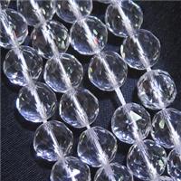 Clear Quartz Beads, faceted round, AA-grade, approx 12mm dia [GB11194-12MM]