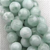 Natural Green Snowflake Angelite Smooth Round, approx 18mm dia [GB11392-18MM]