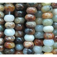 Chinese HuaXiu Jade beads, rondelle, approx 5x8mm [GMLB1859-5X8MM]