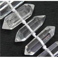 Clear Quartz Bullet Beads, polished, approx 10-40mm [GMLB2854]