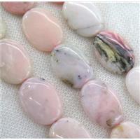 pink opal jasper beads, oval, approx 18x25mm [GMLB3156-18X25MM]