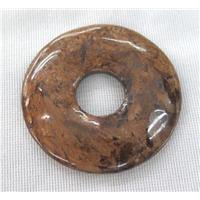 bronzite donut pendant, approx 45-50mm [GMPDA7119]