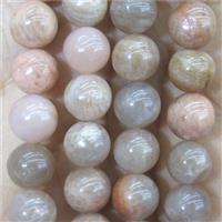 MoonStone round Bead, pink, approx 6mm dia [GMRD1484-6MM]