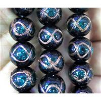 lampwork bead, barrel, approx 20mm dia [LWBCH282-20MM]