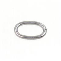 stainless steel oval jump ring, approx 6x10mm [SSB0134]