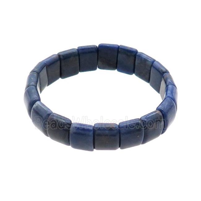 Blue Lapis Lazuli Bracelet Stretchy