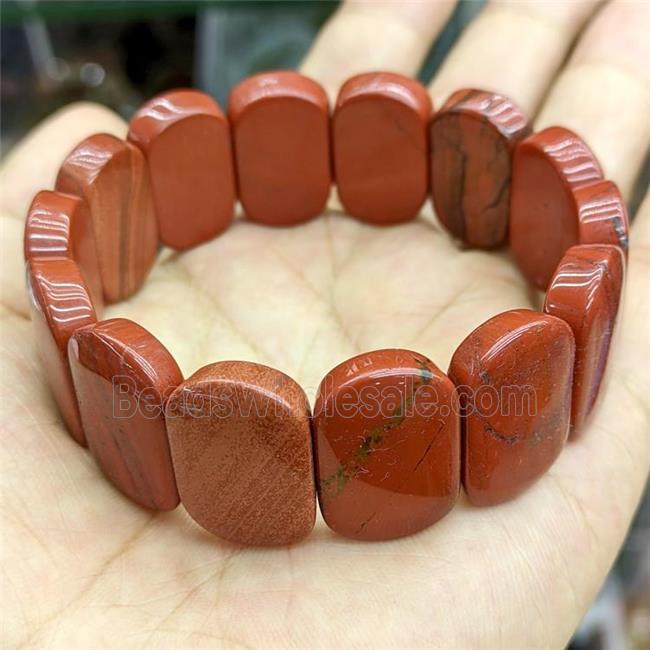 Natural Red Jasper Bracelet Stretchy