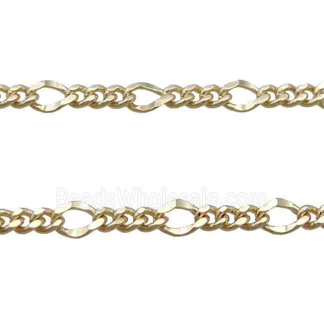 Copper Curb Chain Gold Plated