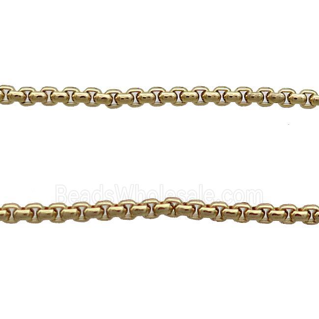 Copper Box Chain Gold Plated