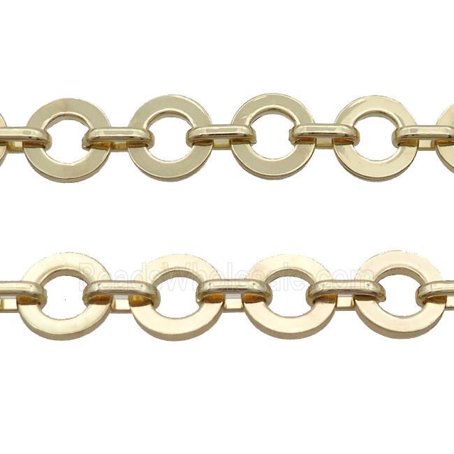 Copper Chain Circle Gold Plated