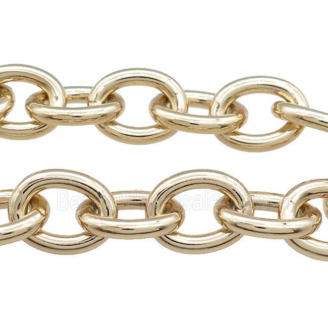 Aluminium Chain Gold Plated