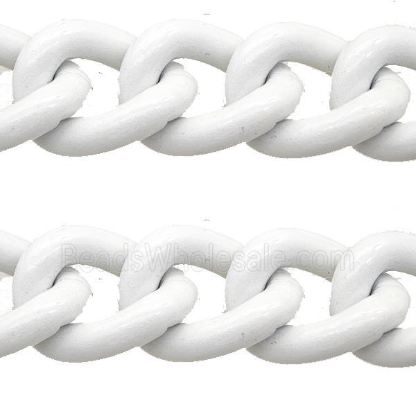 Aluminium Chain White Painted