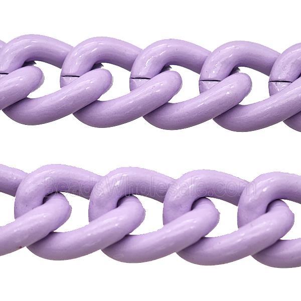 Aluminium Chain Purple Painted