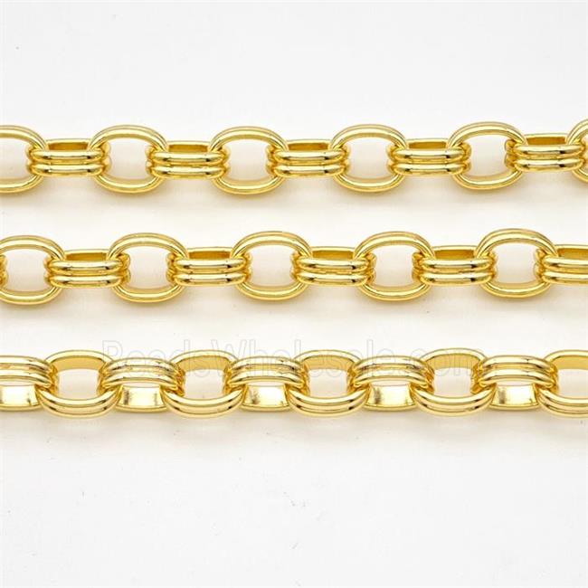 Copper Rolo Chain Gold Plated