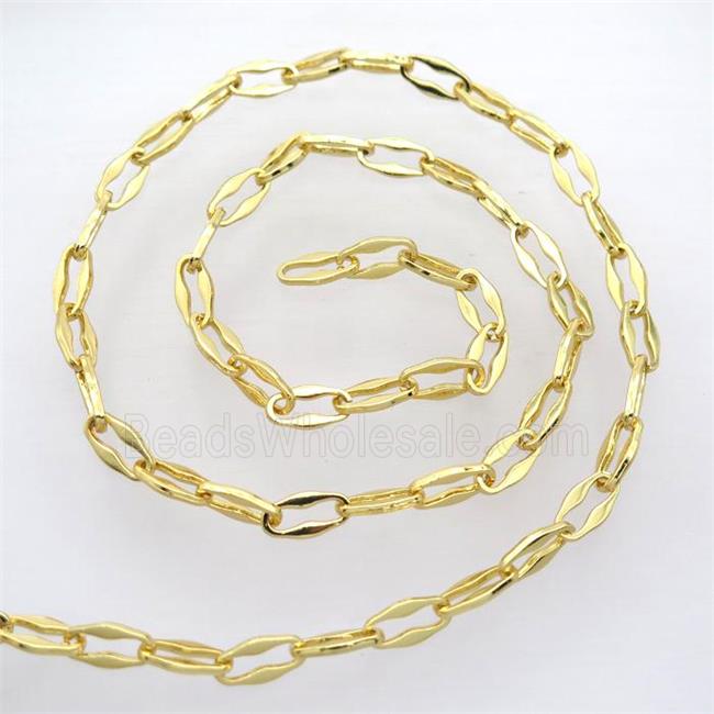 alloy chain, gold plated