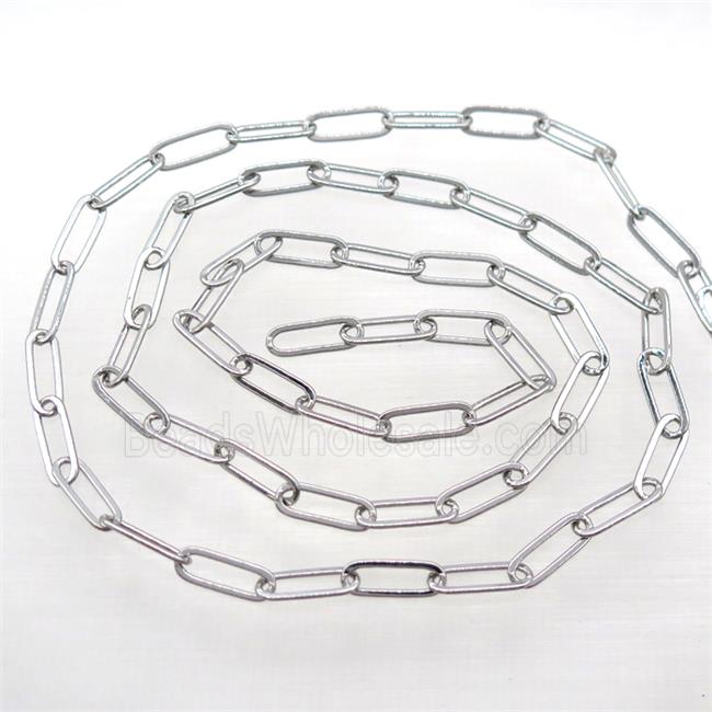 copper chain, platinum plated
