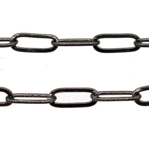 copper chain, black plated