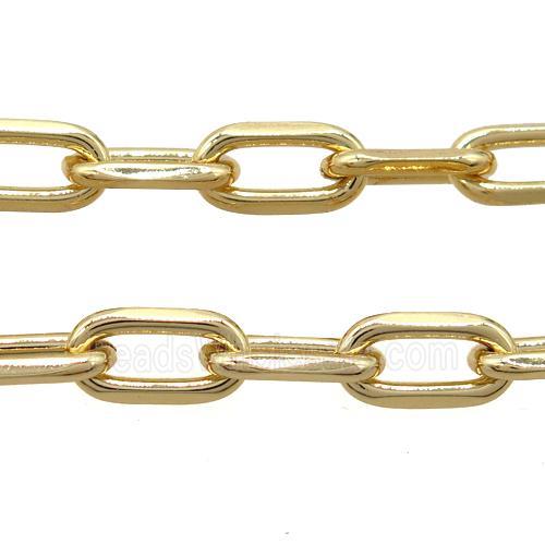 iron chain, gold plated