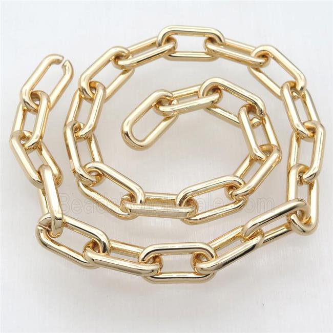 Alloy Chain, lt.gold plated