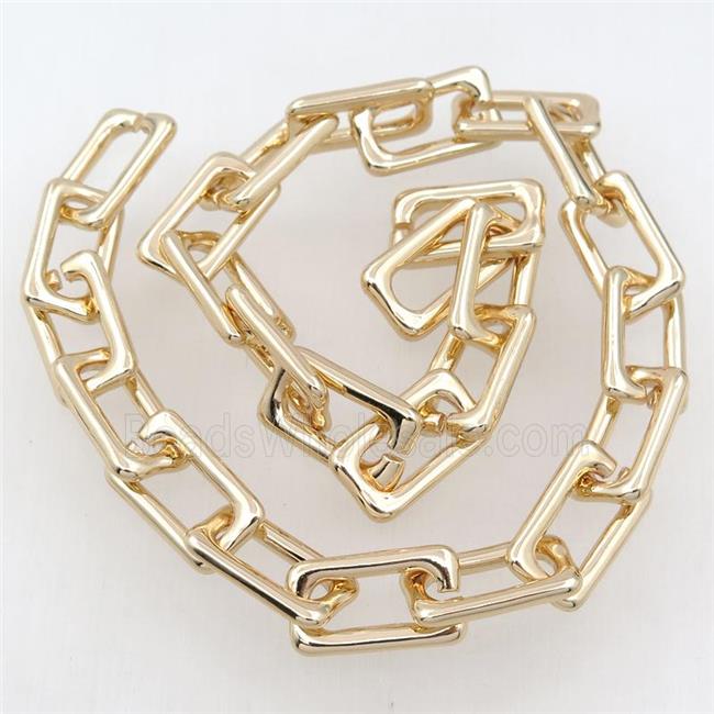 Alloy Chain, lt.gold plated