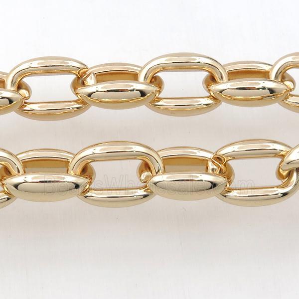 Alloy Chain, lt.gold plated