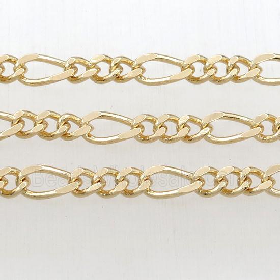 Brass chain, gold plated