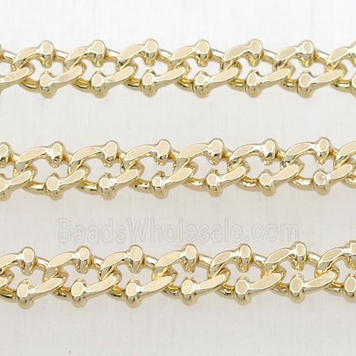 Brass chain, gold plated