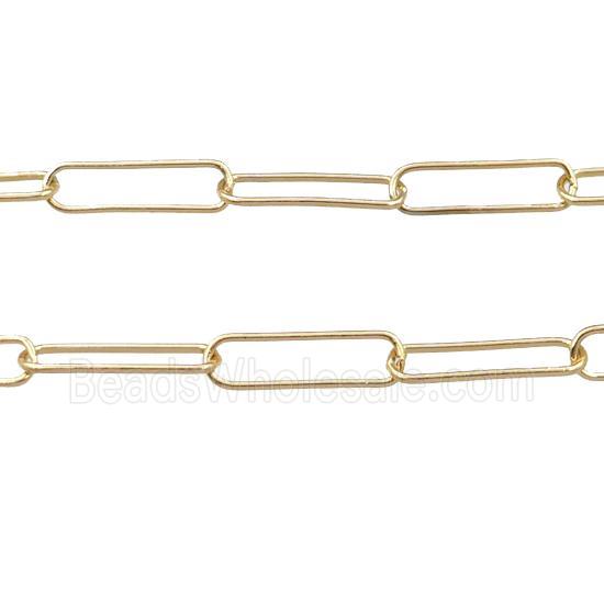 copper chain, gold plated