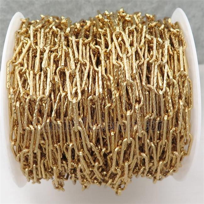 copper chain, gold plated