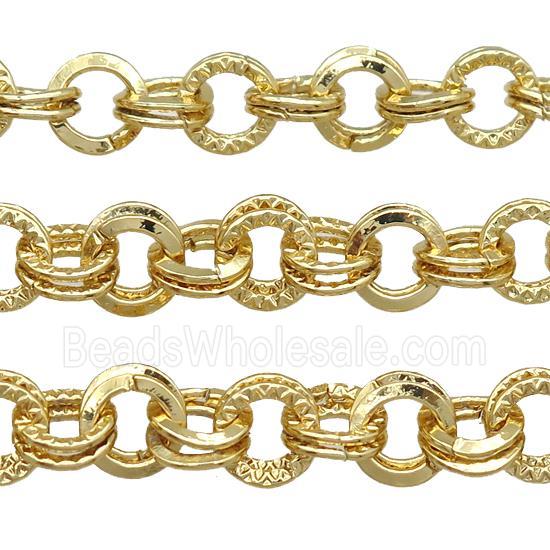 Iron Chain, gold plated