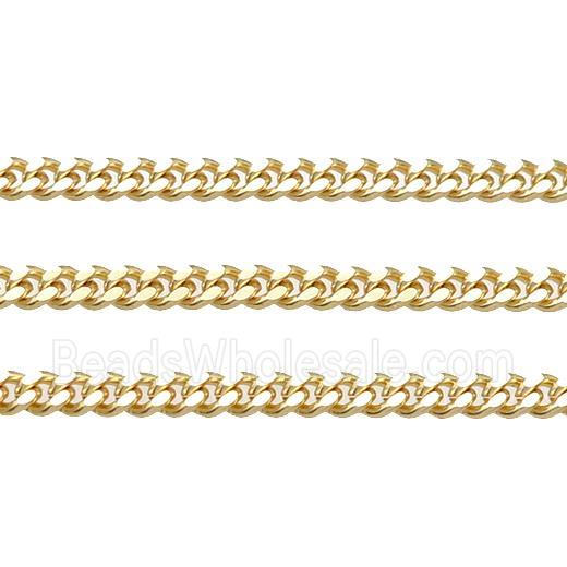 copper chain, gold plated