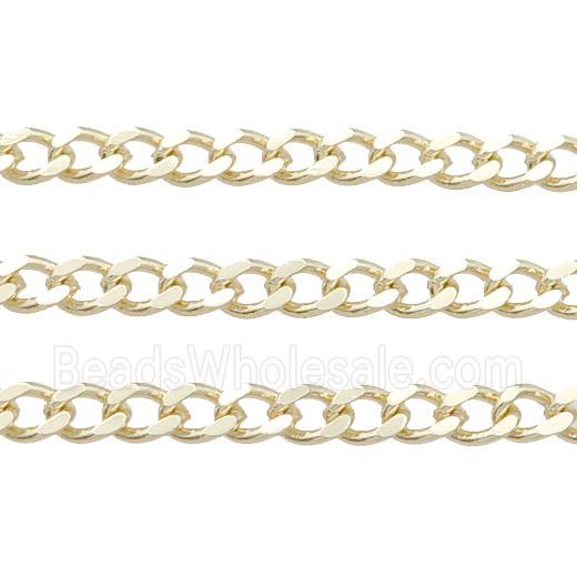 copper chain, gold plated