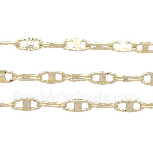 copper chain, gold plated