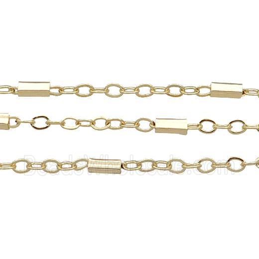 copper chain, gold plated