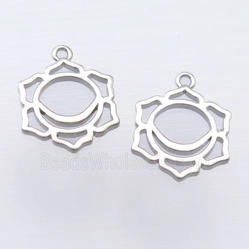 copper pendant, platinum plated, unfade