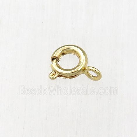 copper clasp, gold plated