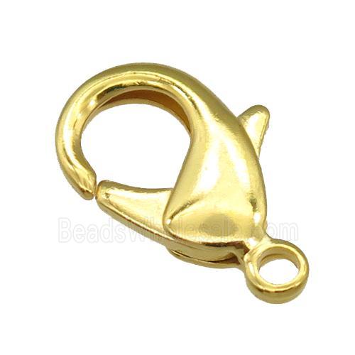 copper Lobster Clasp, gold plated