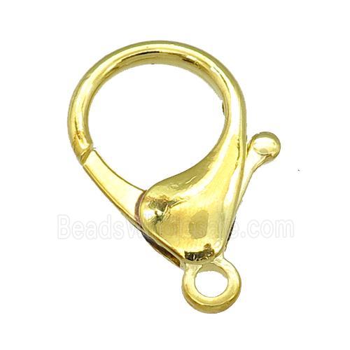 Alloy Lobster Clasp, gold plated