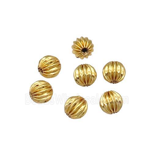 copper round beads, unfade, gold plated