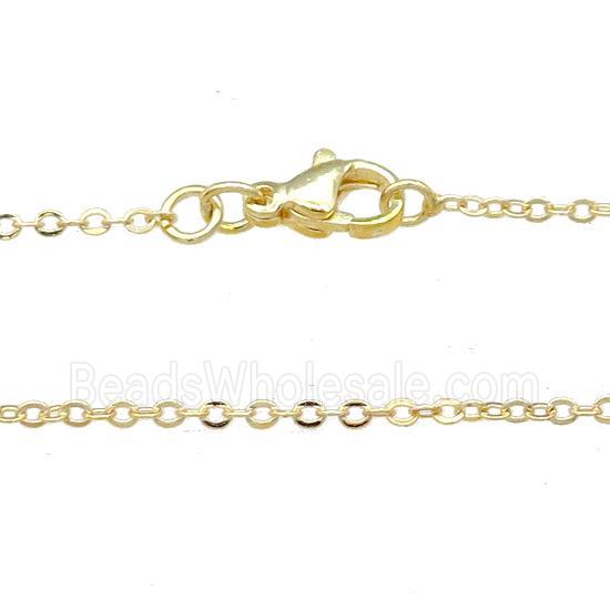 Copper Necklace Chain Unfaded Gold Plated