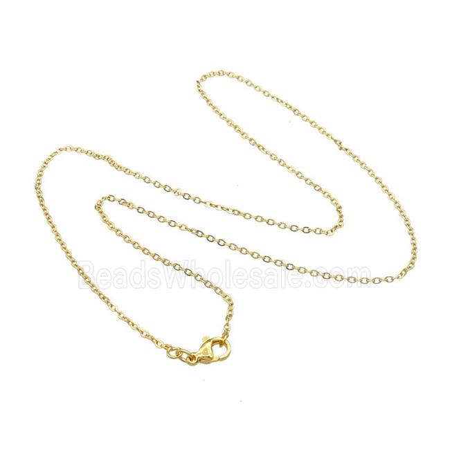 Copper Necklace Chain Unfaded Gold Plated