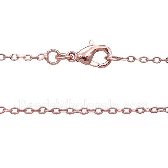 Copper Necklace Chain Unfaded Rose Gold