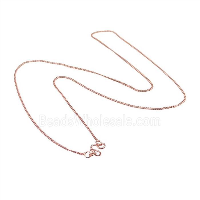Copper Necklace Chain Unfaded Rose Gold