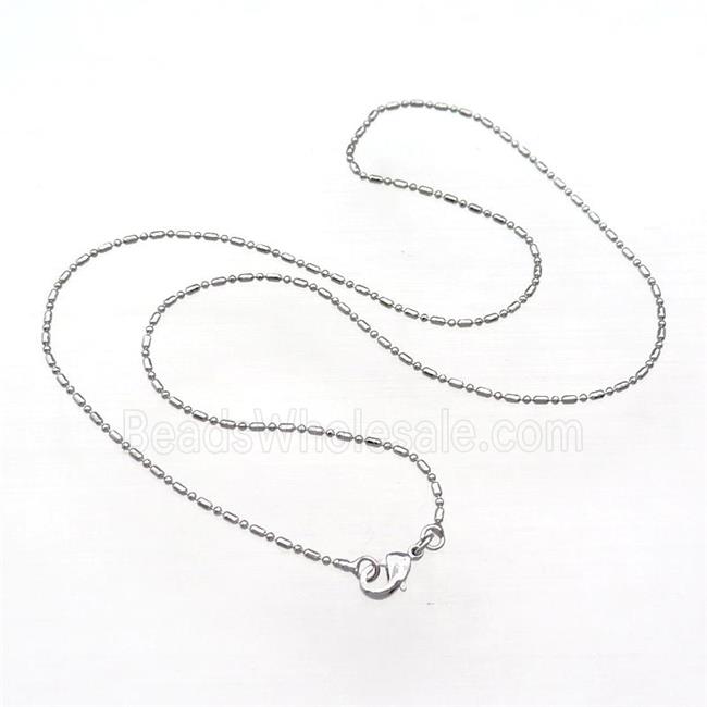 Copper Necklace Chain Unfaded Platinum Plated